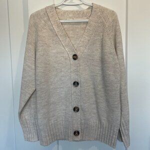 R D Style Wool Blend Knit Cardigan